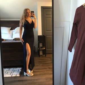 Navy Fashion Nova High Street Dress